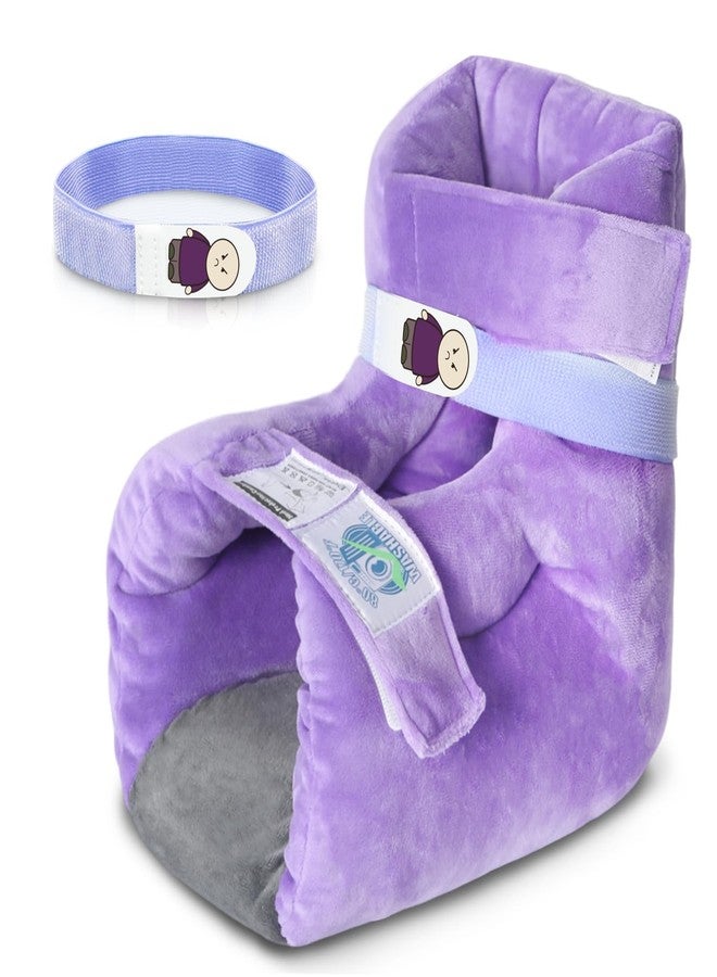 Ehucon Velour Heel Protectors Bed Sore Pillow Cushion for Pressure Sores,Velvet Foot Pillows Support Boot for Bedridden Patients Supplies, Ankle Pillow Heel Protector for Heel Pain（Pack of 1 pcs） - Image 1